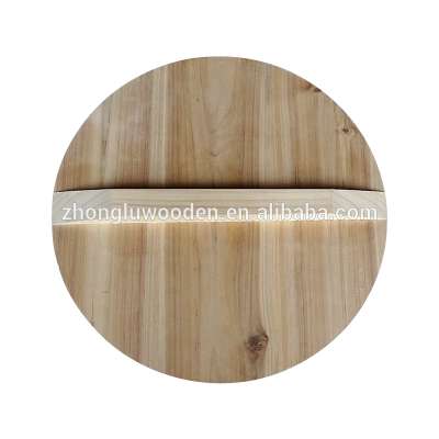 Hot sales 2017 Customized Pan wood cover Pan wood Lid with FEC wood