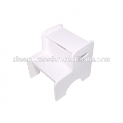 hot sales wood Two Step Stool White kitchen step stools wood chair step stool