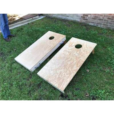 Interlocking Corn Hole Boards Raw--DIY--Hideaway Cornhole Board--Cornhole Boards--Bean Bag Toss--Stow Away Cornhole