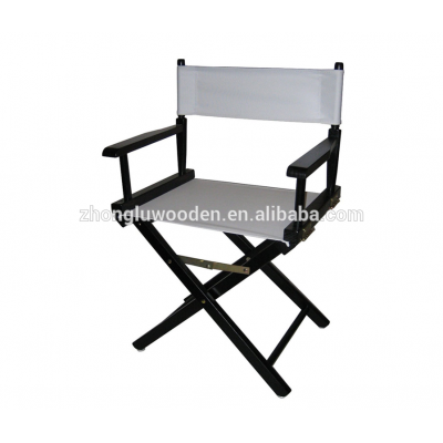 Hot sales White color CXZL1732High Bar Customized wood Frame Canvas folding Chair