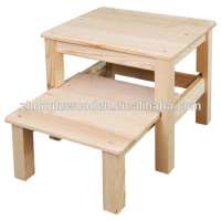 Hot selling small seat wood chair wooden stool with solid wood legs