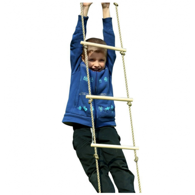 Hot sales with FEC wood Playground Climbing Wooden Rope Ladder for Kids Indoor/Outdoor