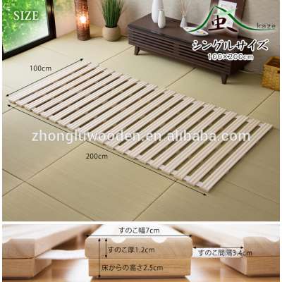 zhonglu factory offer Top sales cheap Japanese fool wooden folding bed